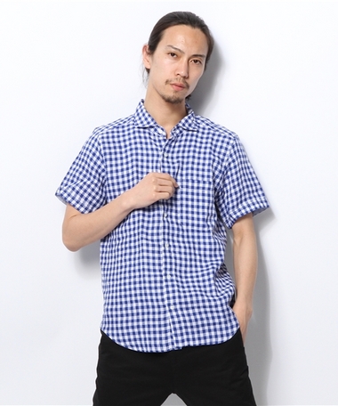 MEN'S BIGI 　フレンチリネンシャツ/半袖